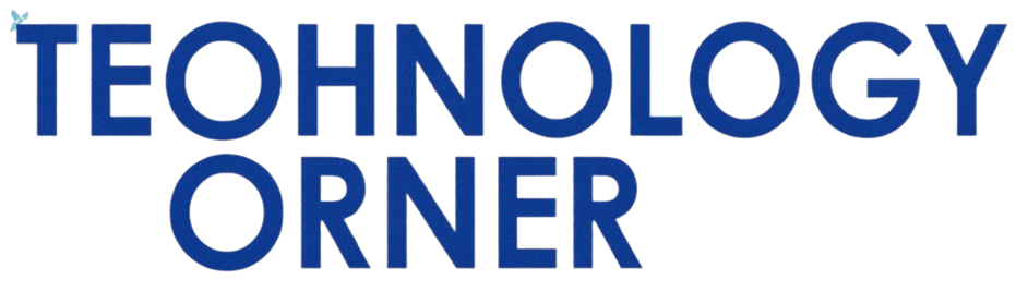 شعار Technology Corner باللون الأزرق